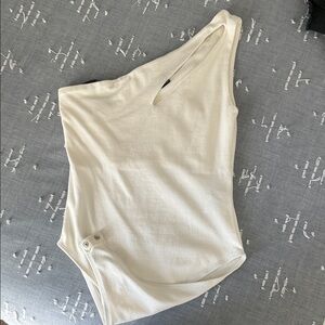 White One-Shoulder Top